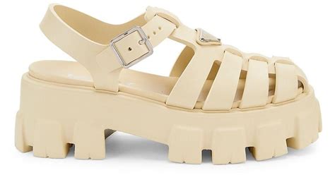 prada cage platform sandals|Prada shoes for women.